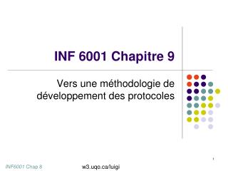 INF 6001 Chapitre 9