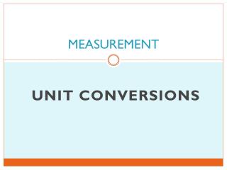 MEASUREMENT