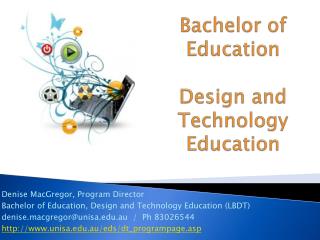 Bachelor of Education Design and Technology Education