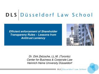 Efficient enforcement of Shareholder Transpareny Rules – Lessons from Antitrust Leniency