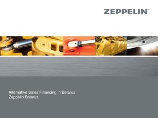 Alternative Sales Financing in Belarus Zeppelin Belarus