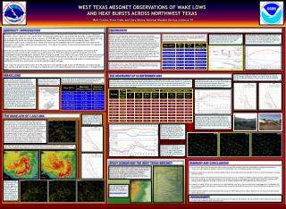 WEST TEXAS MESONET OBSERVATIONS OF WAKE LOWS AND HEAT BURSTS ACROSS NORTHWEST TEXAS