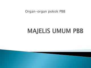 MAJELIS UMUM PBB