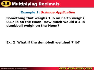 Example 1: Science Application