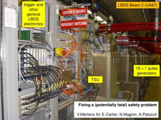 Fixing a (potentially fatal) safety problem V.Mertens for E.Carlier , N.Magnin , A.Patsouli