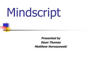 Mindscript