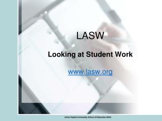 LASW Looking at Student Work lasw