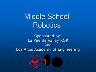 Middle School Robotics