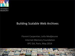 Building Scalable Web Archives