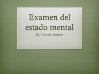 Examen del estado mental
