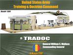 TRADOC Perspectives as The Architect of The Army