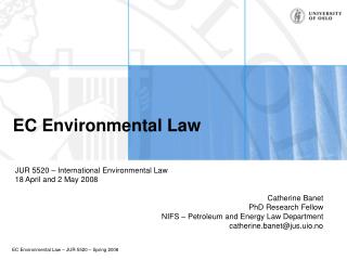 EC Environmental Law