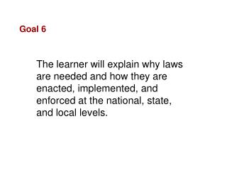 Goal 6