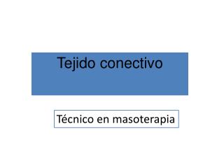 Tejido conectivo