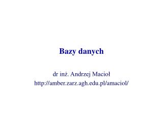 Bazy danych