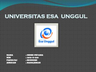 UNIVERSITAS ESA UNGGUL