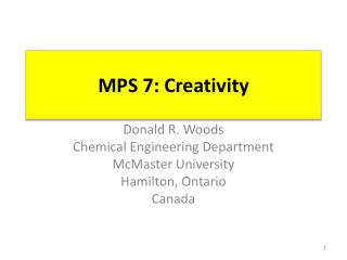 MPS 7: Creativity