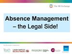 Absence Management the Legal Side