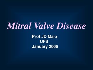 Mitral Valve Disease