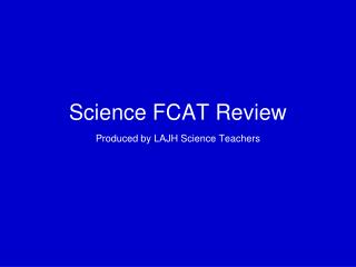 Science FCAT Review