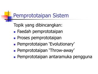 Pemprototaipan Sistem