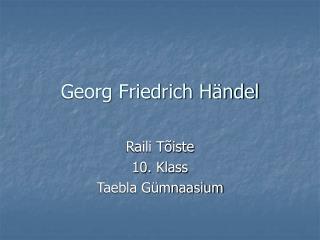 Georg Friedrich Händel