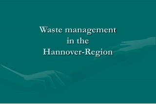 Waste management in the Hannover-Region