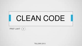 CLEAN CODE