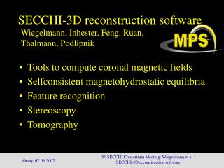 SECCHI-3D reconstruction software