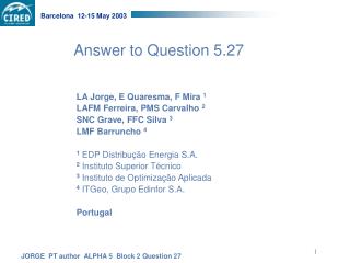 Answer to Question 5.27