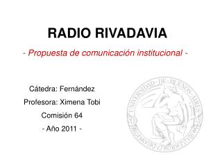 RADIO RIVADAVIA