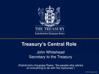 Treasury’s Central Role