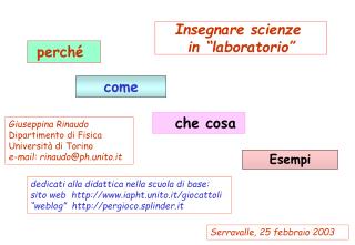 Insegnare scienze in “laboratorio”