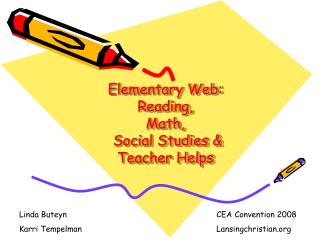 Elementary Web: Reading, Math, Social Studies &amp; Teacher Helps