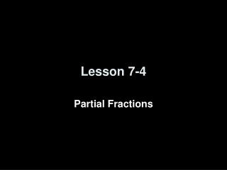 Lesson 7-4