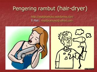Pengering rambut (hair-dryer)