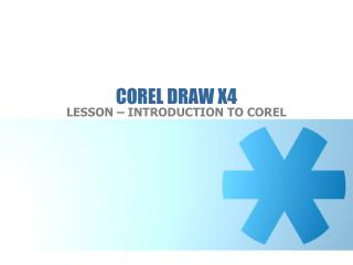 COREL DRAW X4