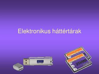 Elektronikus háttértárak