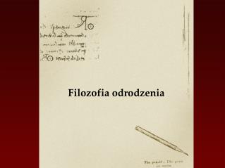 Filozofia odrodzenia