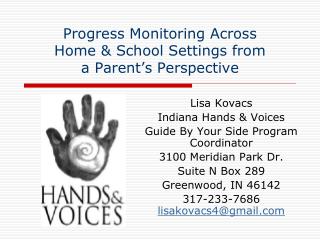 Progress Monitoring Across Home &amp; School Settings from a Parent’s Perspective