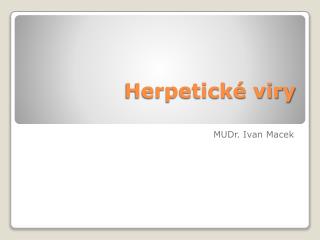 Herpetické viry