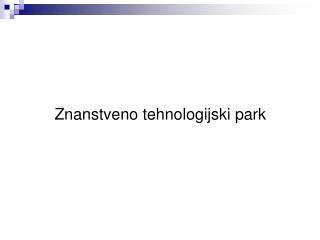 Znanstveno tehnologijski park