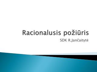 Racionalusis po žiūris