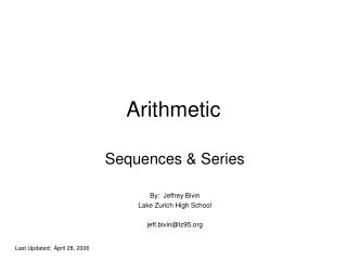 Arithmetic