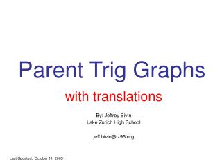 Parent Trig Graphs