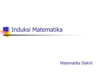 Induksi Matematika