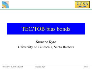 TEC/TOB bias bonds
