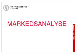 MARKEDSANALYSE