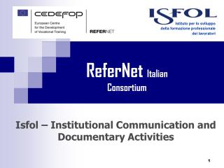 Isfol – Institutional Communication and Documentary Activities