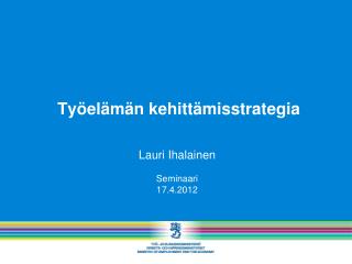 Työelämän kehittämisstrategia